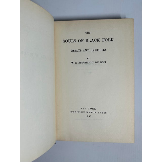 Mid Century 8vo Book, w.e. Burghardt Dubois's the Souls of Black Folks, Limited and Autographed Edition - 2 Pieces For Sale In San Francisco - Image 6 of 12