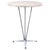 Round table with steel base. Garden table or bistro table Ideal for hospitality. Indoor and outdoor.