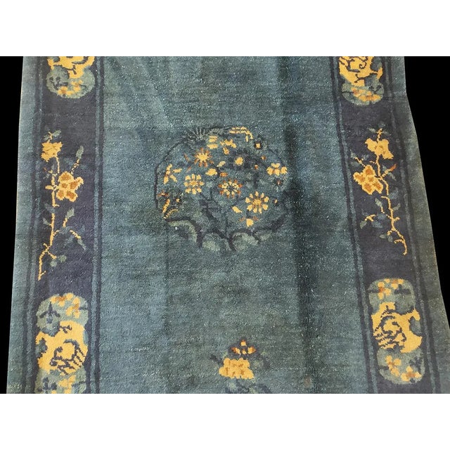 Antique Chinese Peking Rug For Sale - Image 4 of 5