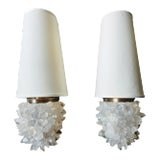 Michael Studios Roclk Quartz Sconces - a Pair For Sale