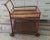 Vintage Hollywood Regency Bamboo Rattan and Wooden Bar Cart For Sale - Image 9 of 11