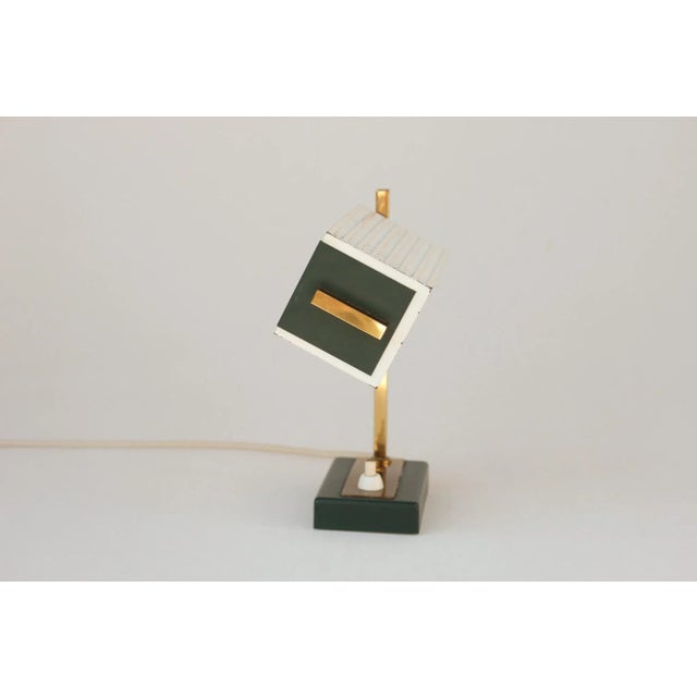 Metal Desk Lamp in Perforated Metal, 1950s For Sale - Image 7 of 16