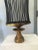 Beautiful Cage Style Modern Chandelier With Gilt Metal Details For Sale - Image 4 of 6