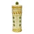 1980s Vintage Italian Mediterranean Artichoke Motif Lidded Oval Ceramic Tall Pasta Canister For Sale