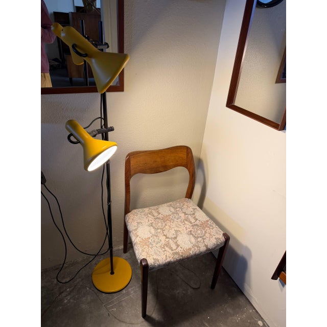 Vintage Danish Yellow Floor Lamp Adjustable Shades Mid-Century Modern 1960s For Sale - Image 4 of 10