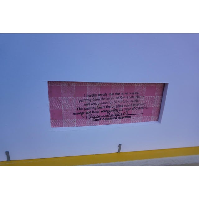 Sam Hyde Harris- California Cabin - Oil on Board C 1930s, Framed For Sale In Los Angeles - Image 6 of 9