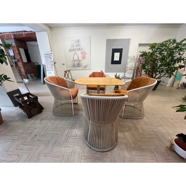 Vintage Outdoor Armchairs from Varaschin and Garden Table, Italy, 1980s, Set of 5 For Sale - Image 16 of 18