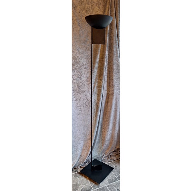 Italian Floor Lamp by Max Baguara for Lamperti, 1980s, in Very Good conditions. Designed 1980 to 1989 This piece has an...