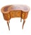 1940s Two-Drawer Continental Marquetry Mahogany Kidney Dressing Table For Sale - Image 9 of 11