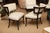 Mid-Century Modern Vintage Grosfeld House Regency Side Chairs With Cream and Off White Leopard Upholstery Pair Of For Sale - Image 3 of 10