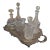 Vintage Cut Crystal Liquor Decanters With Stoppers - Set of 5 For Sale