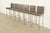 A gorgeous set of six contemporary or Modern "Switch" bar stools By Coalesse for Steelcase USA, 2010 Leather upholstered...