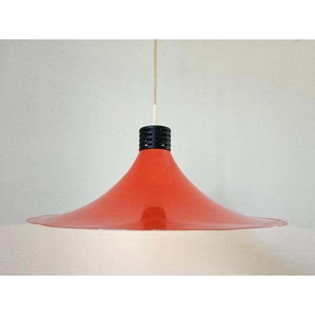 Red Mid-Century Space Age Red Pendant, Italy, 1970s For Sale - Image 8 of 11