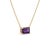 Amethyst Bar Necklace | Purple Gemstone Necklace | February Birthstone Necklace For Sale - Image 4 of 4