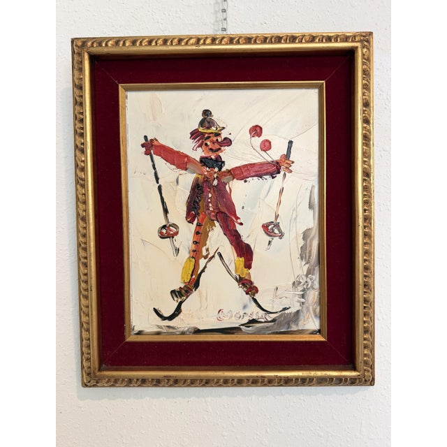 This original oil painting by renowned Polish-American artist Morris Katz (1931–2010) depicts his playful interpretation...