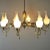 Mid-Century Brass and Opaline Glass Chandelier, 1950s For Sale - Image 6 of 15