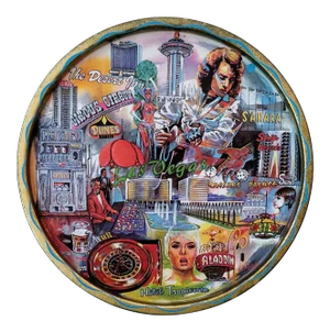 Vintage Iconic Las Vegas Graphics Tray