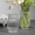 2020s Mimo Clear Optic Glass Vases, Set of 2 For Sale - Image 5 of 6