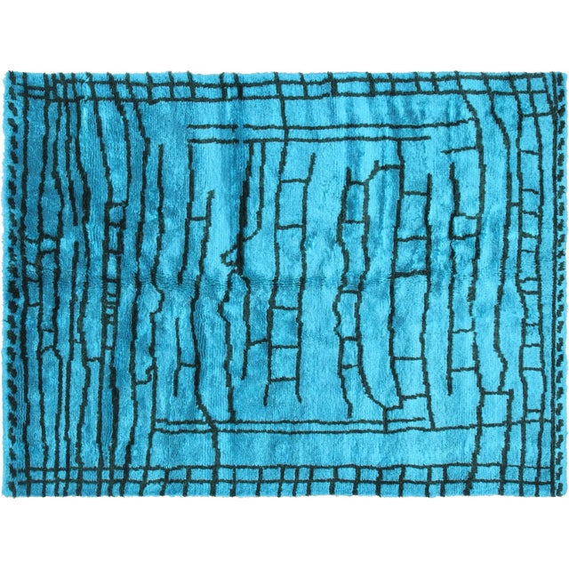 Contemporary Turkish Shag Rug For Sale In Los Angeles - Image 6 of 7