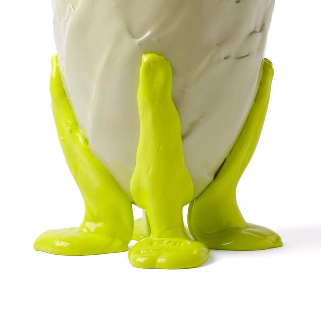 Contemporary Clear Vase in Clear Bottle Green by Gaetano Pesce for Fish Design For Sale - Image 3 of 18