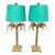 Vintage Gold Palm Beach Regency Palm Tree Lamps -A Pair For Sale
