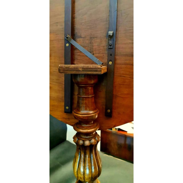 Louis Philippe Style Walnut Sail Table For Sale - Image 10 of 13