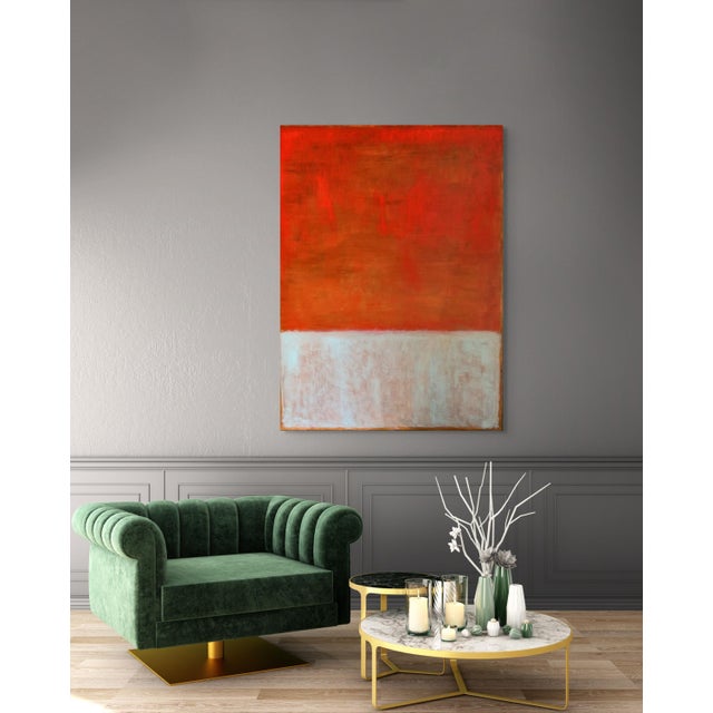 "N7" Contemporary Abstract Color Field Oil Painting by Ko Bhamra For Sale - Image 4 of 13