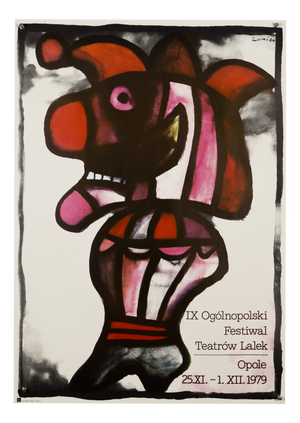 9th National Puppet Theatre Festival Exhibition Poster by Jan Lenica, 1979
