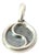 1990s David Yurman Ying Yang Amulet Sterling Silver Estate For Sale