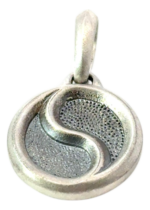 1990s David Yurman Ying Yang Amulet Sterling Silver Estate