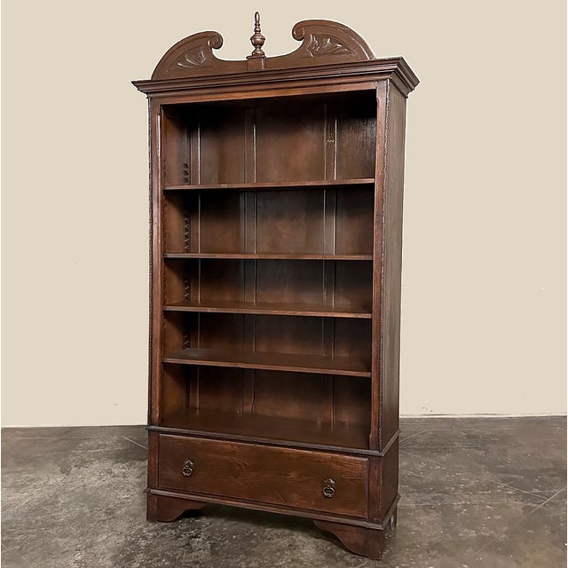 Neoclassical Antique French Henri II Neoclassical Open Bookcase For Sale - Image 3 of 12