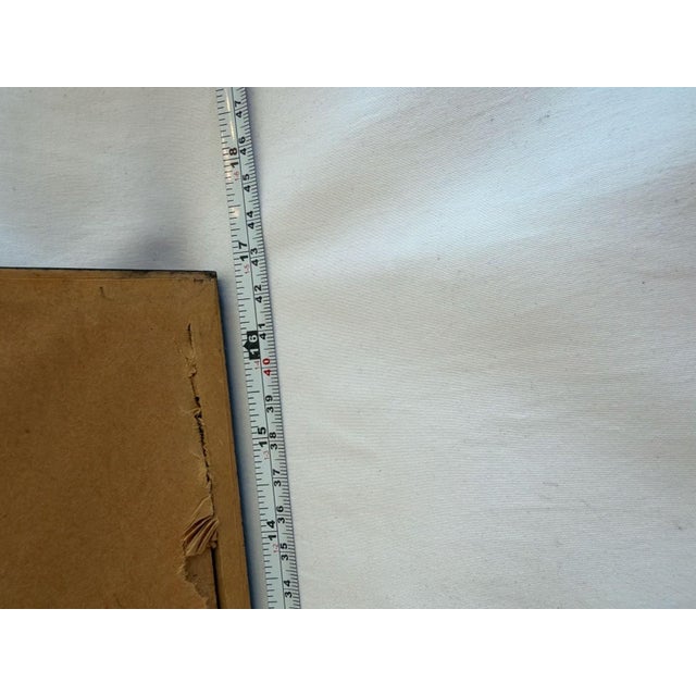 Black 1960s Simon Karczmar Framed Print Blessing the New Moon Jewish Shtetl Life For Sale - Image 8 of 9