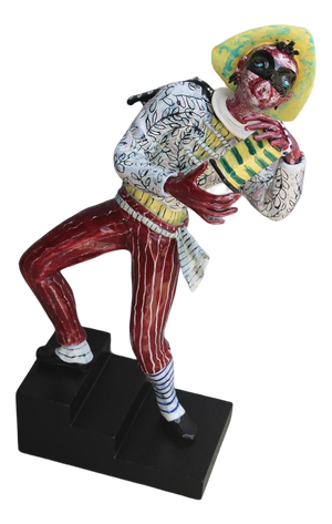 Pantalone Carnival Ceramic Sculptue by Otelo Rosa for Sanpolo Venezia