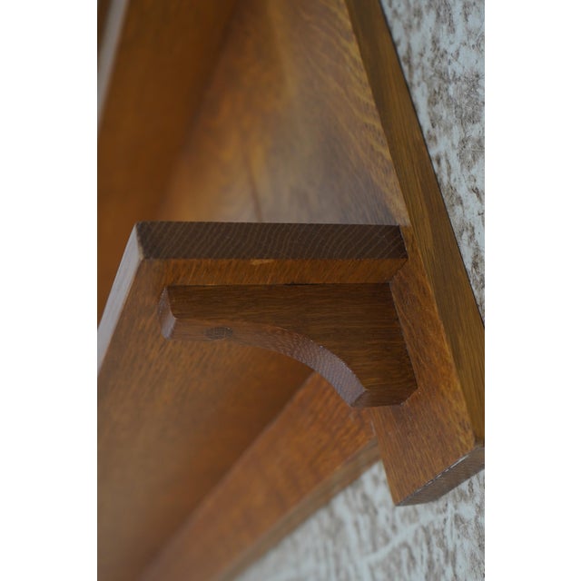 Mission Stickley Mission Oak Hanging Shelf Plate Rack For Sale - Image 3 of 10