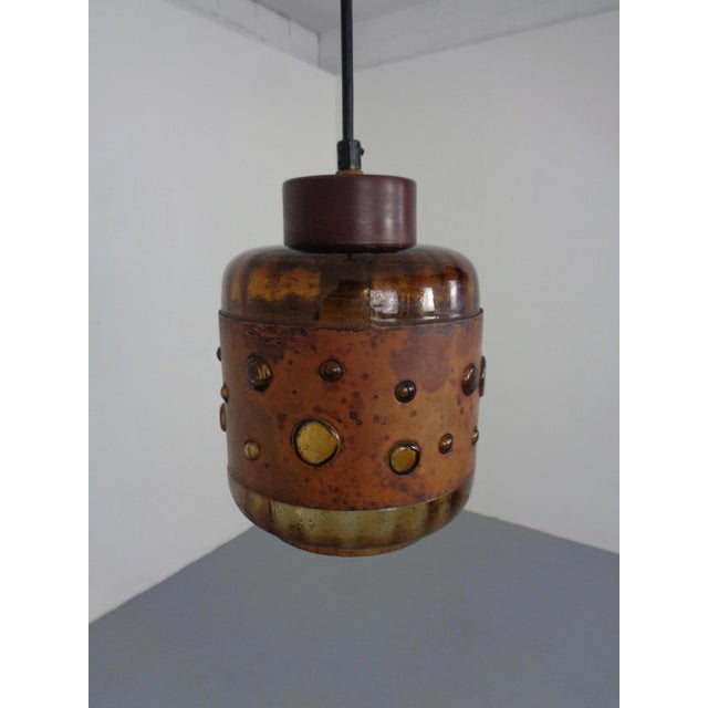 Dutch Copper and Glass Ceiling Lamp by Nanny Still for Raak, 1960s For Sale - Image 13 of 18