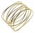 1990s 18k Gold Tiffany & Co. Elsa Peretti Nine-Row Wave Bracelet For Sale