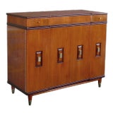 American Mid-Century Walnut Dressing Cabinet by John Widdicomb For Sale