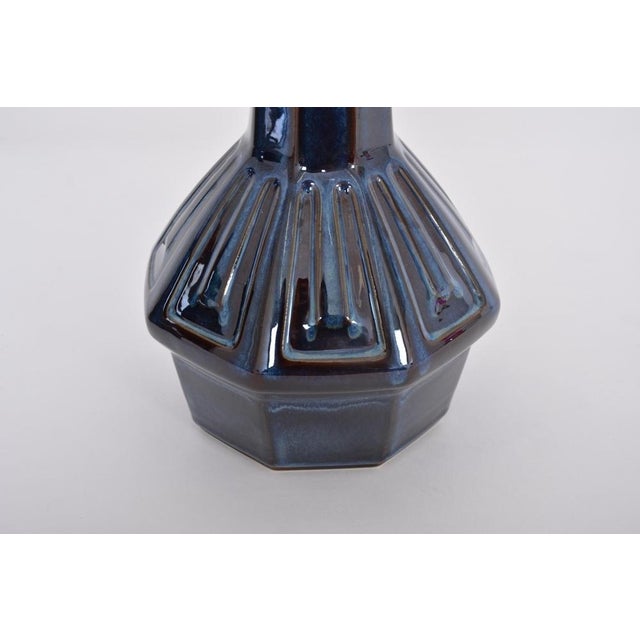 Einar Johansen Mid-Century Model 1055 Blue Table Lamps by Einar Johansen for Soholm, 1960s, Set of 2 For Sale - Image 4 of 11