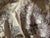 1970s Vintage Embroidered Silk Charmeuse Fabric, White Floral Champagne Taupe, Rare - 7 Yards For Sale - Image 5 of 5