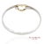 Metal 18k(750) Yellow Gold and Tiffany & Co 925 Sterling Silver Heart Bangle Bracelet For Sale - Image 7 of 13