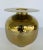 Medium Hammered Metal Brass Vase For Sale - Image 4 of 4