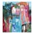 Lets Move in Together - Original Contemporary House Painting, Acrylic on Canvas by Maria C Bernhardsson For Sale