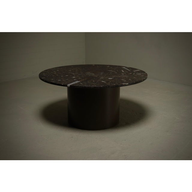 Vintage Fossil Limestone and Wood Coffee Table from Metaform, 1980s For Sale - Image 10 of 10