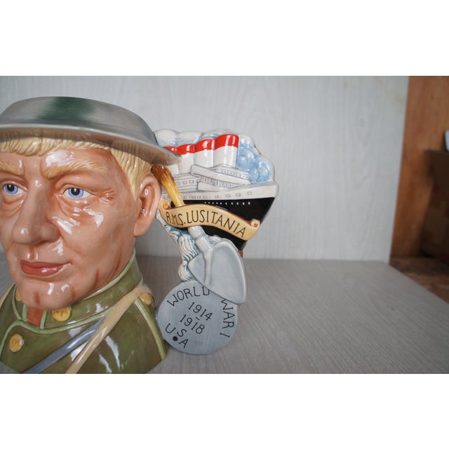 English Royal Doulton u.s. Military Soldier World War I Toby Character Jug For Sale - Image 11 of 16