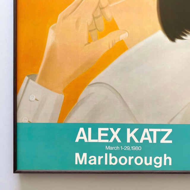 Alex Katz Vintage 1980 Pop Art Lithograph Print Framed Large Modernist Exhibition Poster " Red Band " 1978 For Sale - Image 9 of 17