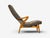 Jio Möbler, Chaise Lounge, Gray Shearling, Elm, Sweden, 1960s For Sale - Image 11 of 13