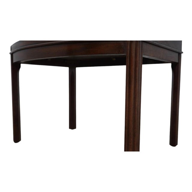 Brown 1970s Kittinger Williamsburg-Style Mahogany Tray-Top Table For Sale - Image 8 of 11
