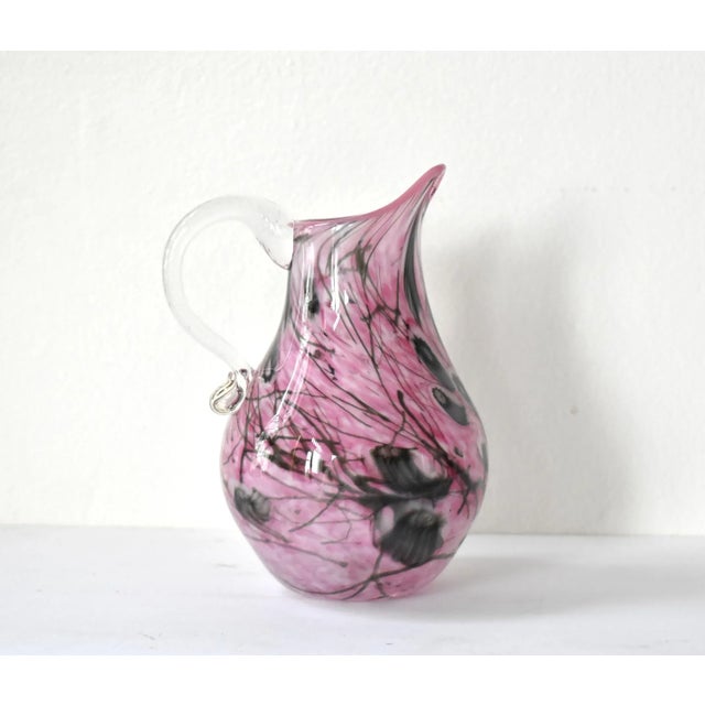 Fratelli Toso Mid-Century Millefiori Murano Art Glass Pitcher For Sale - Image 4 of 10