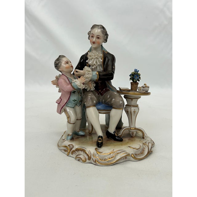 Late 19th Century Meissen Grandfather and Grandchild Limited Masterwork For Sale - Image 5 of 5
