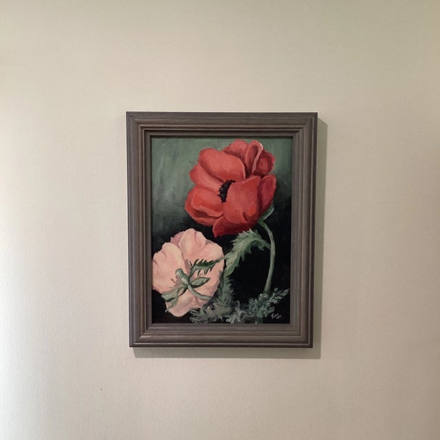 絵画 Ruby-red Flowers 絵画 Ruby-red Flowers RED FLOWER - Original Painting – Shop